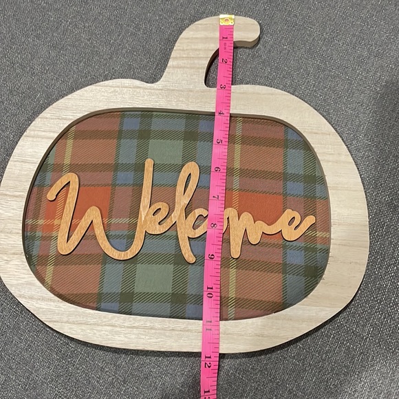 Target Bullseye Fall Collection 2023 Pumpkin wooden wall Decorative Pillow Gnome - Picture 7 of 13